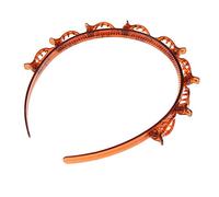 Womens Headband Edge Clips Double Layer Hairband Braided Styling Tools Brown