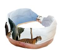 Women's Headband, Elastic Non-Slip Headband, Wild Animals Wide Hairband, Twist Knotted Sport Workout Head Wrap, Hair Accessories