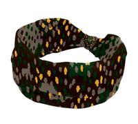 Women's Headband, Military Soldier Camouflage Pattern Wide Hairband, Elastic Non-Slip Headband, Twist Knotted Sport Workout Head Wrap, Hair Accessories