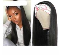 Women's Headband Wig Human Hair Straight Glueless Brazilian Wigs For Black Women-20inches-Straight Wig