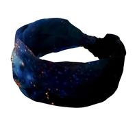 Womens Headbands, Butterflies with Flowers Sparkle Trail in the Sky Non-Slip Headbands for Girl, Twisted Cross Sport Hairbands, Yoga Workout Sweat Head Wrap