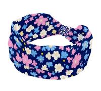 Womens Headbands, Little Flower Pattern Twisted Cross Sport Hairbands, Non-Slip Headbands for Girl, Yoga Workout Sweat Head Wrap