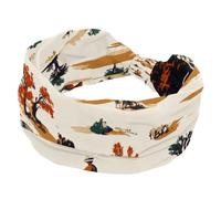 Women's Headbands Twisted Cross Hairband Cowboys Wild West Rural Landscape Mountain Soft Sweat Hairbands Elastic Wide Headband, Hair Accessory