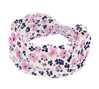 Women's Headbands, Twisted Cross Sport Hairbands, Little Flower Pattern Non-Slip Headbands for Girl, Yoga Workout Sweat Head Wrap