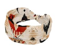Womens Headbands, Twisted Cross Sport Hairbands, Vintage Western Cow Wild West Pattern Non-Slip Headbands for Girl, Yoga Workout Sweat Head Wrap