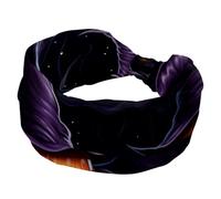 Women's Headbands, Wide Hair Wrap, Halloween Witch Hat Twist Knotted Hairband, Non-slip Hairband, Soft Stretchy Turban Head Bands for Girl