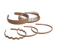 Women's Headbands with Tooth Pattern, Non-Slip Headbands That Do Not Slip | Pack of 5 Non-Slip Flexible Hair Bands with Hair Comb | Suitable for Teenage Girls
