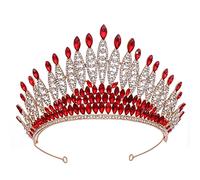 Women's Headdresses,Hair Jewelry Crown Tiaras for Women Bridal Headwear Green-Colour Ladies Exquisite Party Crown Birthday Tiaras