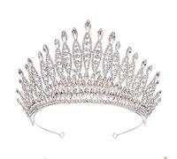 Women's Headdresses,Hair Jewelry Crown Tiaras for Women Bridal Headwear Green-Colour Ladies Exquisite Party Crown Birthday Tiaras