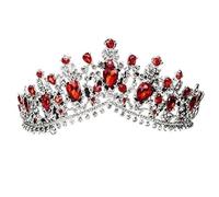 Women's Headdresses,Hair Jewelry Crown Tiaras for Women European Green Crystal Tiaras Vintage Black Rhinestone Pageant