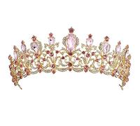 Women's Headdresses,Hair Jewelry Crown Tiaras for Women Red Black Crystal Wedding Tiara Bridal Crown for Wedding Bride Gold Rhinestone Crowns Headband Jewelry Hair Accessories