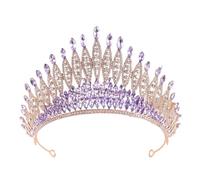 Women's Headdresses,Hair jewelry crown tiaras for women Silver Color Rhinestone Crystal Queen Big Crown Bridal Wedding