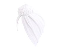 Women's Headscarf Hat Hair Scarf Turban Headscarf Turban Hats Headwear Headband Men's Winter Wool (White, One Size)