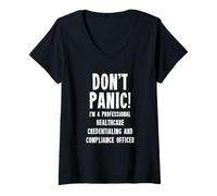 Womens Healthcare Credentialing and Compliance Officer V-Neck T-Shirt