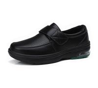 Women's Healthcare Nursing Shoes,Air Cushion Oil and Slip-Resistant Work Nurse Shoes for Women,Comfortable Breathable Orthopedic Walking Chef Shoes,for Hospital/Kitchen (Color : Black, Size : 6.5 UK