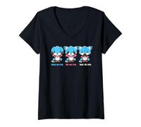 Womens Hear No Evil See not an Evil Talk No Evil Transgender Foxes V-Neck T-Shirt