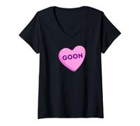 Womens Heart Candy Goon for Valentine's Day or Anniversary V-Neck T-Shirt