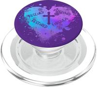 Women's Heart of Grace - Forgiven. Restored. Christian. PopSockets PopGrip for MagSafe
