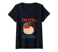 Womens Heart Pacemaker Im Still Ticking Fun Mens Surgery Patient V-Neck T-Shirt