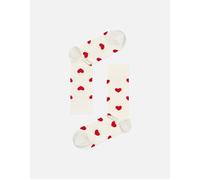 Women's Heart Socks, White