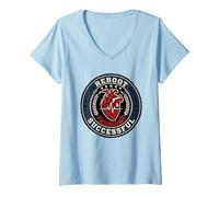 Women's Heart Surgery Survivor Reboot Successful 2023 V-Neck T-Shirt