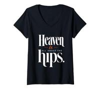 Women's Heaven is All About the Hips | Funny Tai Chi Quote V-Neck T-Shirt