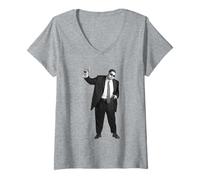 Women's Heavy D & The Boyz Rapper Big Trouble Actor Michael Grecco V-Neck T-Shirt