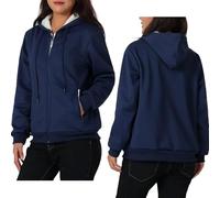 Womens Heavyweight Winter Jacket-Thermal Insulated Polyester Coat with Zipper Pockets Full-Length Closure, Machine Washable (UK:12-14, Size: L)