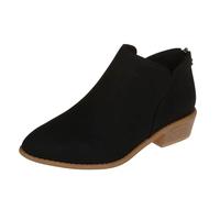 Womens Heeled Ankle Boots Womens Non Slip Comfortable Embroidered Comfortable Chelsea Boots Cowboy Embroidered For Outdoor Fashion Classic Boots, B Le Noir, 4 UK