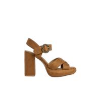 Women's heeled sandals Pepe Jeans Lenny Logo Marron 37