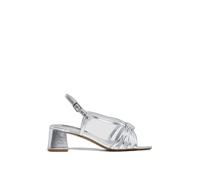 Pepe Jeans Zoe Metal Sandals Silver EU 38 Woman