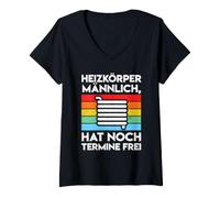 Women's Heizkörper Männlich hat noch Termine frei V-Neck T-Shirt