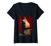 Womens Helen Mirren Prime Suspect The Queen by Michael Grecco V-Neck T-Shirt
