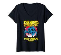 Women's Helldivers 2 Call Terminid Extermination Ad Video Game V-Neck T-Shirt