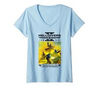 Women's Helldivers 2 The Galaxy's Last Line of Offence Video Game V-Neck T-Shirt