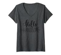Women's Hello Handsome Hello Handsome Hello Handsome Hello Handsome V-Neck T-Shirt