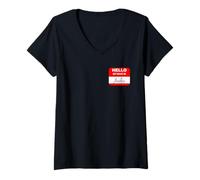 Women's Hello My Name is - Jackie - T-Shirt | Hi Name Tag - Gift V-Neck T-Shirt