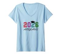 Women's Hello Summer School Last Day 2026 Signing Autographs Art V-Neck T-Shirt