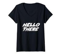 Women's Hello There | Hi OBI Nothing to See Here V-Neck T-Shirt