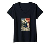 Women's Henry David Thoreau Walden V-Neck T-Shirt