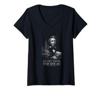 Women's Henry David Thoreau Walden V-Neck T-Shirt