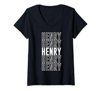 Womens Henry V-Neck T-Shirt