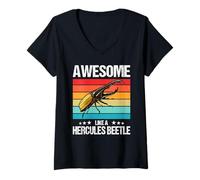 Womens Hercules Beetles Hercules Beetle V-Neck T-Shirt