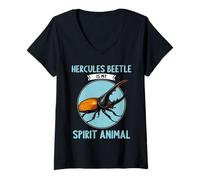 Womens Hercules Beetles Hercules Beetle V-Neck T-Shirt