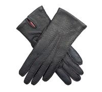 Women's Heritage Handsewn Three-Point Cashmere-Lined Peccary Leather Gloves - NAVY (rose) / 7