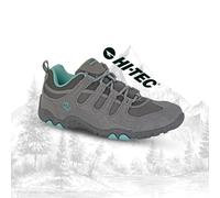 Womens Hi-Tec Trail Shoes Quadra Suede Cushioned Walking Lace Up Hiking Trainers