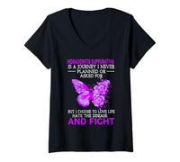 Womens Hidradenitis Suppurativa is A Journey I Never Planned Butter V-Neck T-Shirt