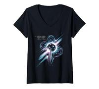 Women's Higgs Boson Physics Quantum Mechanics Science Lover Teacher V-Neck T-Shirt