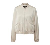 Women's High Collar Satin Jacket COMMA Beige 36