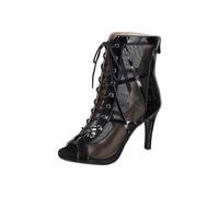 Women's High Heel Boot Sandal UK Sale Clearance Ladies Lace-Up Boots Mesh Breathable Sandals Stiletto High Heels Peep Toe Pumps Ankle Bootie Back Zip Ankle Wrap Sandal Summer Mid-Calf Booties